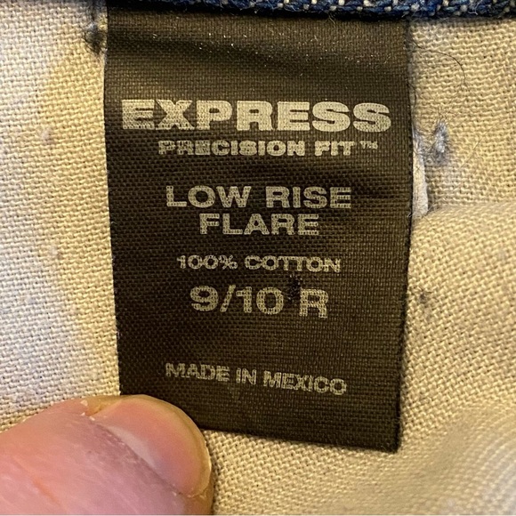 Vintage Y2K Express Precision Fit Low Rise Flare Jeans Size 9/10 Regular - Picture 3 of 13